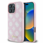 Guess GUHMP16XPGPYSP iPhone 16 Pro Max 6.9" różowy/pink hardcase Peony Script MagSafe