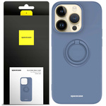Spacecase Etui Silicone Ring iPhone 14 Pro blue