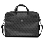 Guess Torba GUCB15P4TK 16" czarny/black Saffiano 4G Triangle Logo