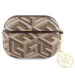 Guess GUAPPGCE4CW AirPods Pro coverbrązowy/brown GCube Charm