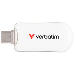 Pendrive Verbatim Plectra 64GB USB-C     biały/white 30228