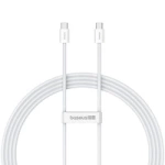 Kabel Baseus Superior Series ll USB-C - USB-C 30W 480Mb/s 2m - biały
