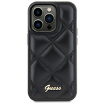 Guess GUHCS23FEPSQSQSK S23 FE S711czarny/black hardcase Quilted Metal Logo