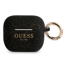 Guess GUA3SGGEK AirPods 3 coverczarny/black Silicone Glitter