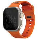 UNIQ pasek Stride Apple Watch Series1/2/3/4/5/6/7/8/9/SE/SE2/Ultra/Ultra 2 42/44/45/49mm FKM Rubber Strap pomarańczowy/volt orange