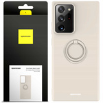 Spacecase Etui Silicone Ring Galaxy Note 20 Ultra bone