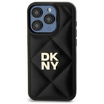 DKNY DKHCP15SPQDSLK iPhone 15 6.1"       czarny/black Quilted Stack Logo