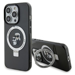 Karl Lagerfeld KLHMP15XHMRSKCK iPhone 15 Pro Max 6.7" black/black hardcase Ring Stand Karl&amp;Choupette MagSafe