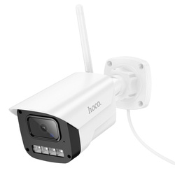 Kamera zewnętrzna Hoco gun-type 3MP Full HD Wi-Fi D4 biała
