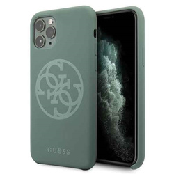 Guess GUHCN58LS4GKA iPhone 11 Prokhaki hard case Silicone 4G Tone On Tone