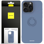 Spacecase Etui Silicone Ring iPhone 15 Pro Max blue
