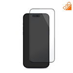 Puro Nano Glass D3O Flexible Screen Protector for iPhone 15 Pro Max - Black Frame