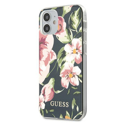 Guess GUHCP12SIMLFL03 iPhone 12 mini5,4" granatowy/navy N°3 Flower Collection