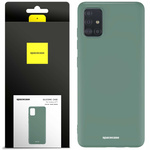 Spacecase Etui Silicone Case Galaxy A71 dark green