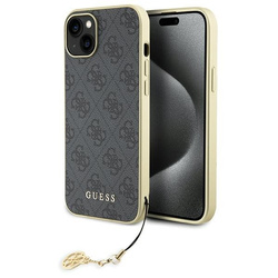 Guess GUHCP15MGF4GGR iPhone 15 Plus/ 14 Plus 6.7" szary/grey hardcase 4G Charms Collection