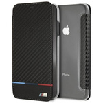 BMW BMTRBKI65PUCARTCBKiPhone XS Max  book czarny/black Carbon Tricolor Stripe