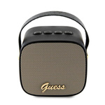Guess głośnik Bluetooth GUWSB2P4SMKSpeaker mini czarny/black 4G Leather Script Logo with Strap