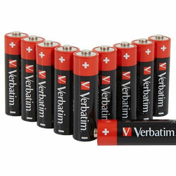 Verbatim Bateria alkaliczna AA LR6 10szt czarny 49875
