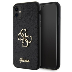 Guess GUHCN61HG4SGK iPhone 11 / Xr 6.1"czarny/black hardcase Glitter Script Big 4G