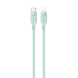 USAMS KABEL USB-C NA LIGHTNING PD FAST CHARGING 1,2M 20W LITHE SERIES ZIELONY/GREEN SJ566USB04 (US-SJ566)