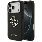 Etui Guess Grained Big 4G & Classic Logo do iPhone 17 Pro czarny