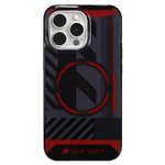 Audi IML Sport MagSafe Case iPhone 13 Pro Max 6.7" czarny/black hardcase AU-IMLMIP13PM-RSQ/D2-BK