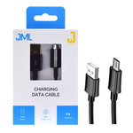 JML CD-113 USB MICRO cable - 2A 1M - BLACK