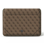 Guess Sleeve GUCS14P4TW 14" brązowy/brown 4G Uptown Triangle logo