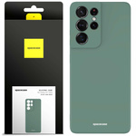 Spacecase Etui Silicone Case Galaxy S21 Ultra dark green