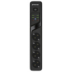 Proove Listwa zasilająca 2m 2500W Power  Socket P-04 (4xAC + 4xUSB + 2xType-C) czarny/black