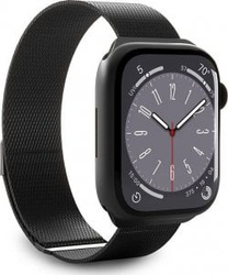 Puro Puro Milanese Magnetic Band - Pasek ze stali nierdzewnej do Apple Watch 42/44/45/49 mm (czarny)