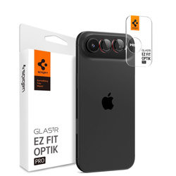 OSŁONA APARATU SPIGEN OPTIK PRO L-SERIES GLAS.TR ”EZ FIT” CAMERA PROTECTOR 2-PACK IPHONE AIR BLACK/RED