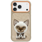 Etui Nimmy Big Eyed Pet 2.0 Cat do       iPhone 17 Pro beżowy