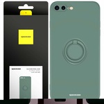 Spacecase Etui Silicone Ring Galaxy S21 FE dark green