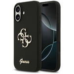 Etui Guess Silicone Big 4G Script do     iPhone 17 czarny