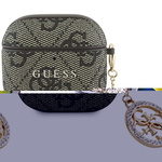 Etui Guess 4G Strass Charm do AirPods 4  brązowy