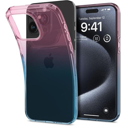 Spigen Liquid Crystal iPhone 15 Pro Case - Pink/Blue