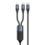 USAMS Kabel U71 USB-C/ Lighning na USB-C1,2m 100W PD Fast Charge czarny/black SJ550USB01(US-SJ550)