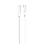 USAMS Kabel USB-C na USB-C PD Fast Charging 1,2m 100W Lithe Series biały/white SJ567USB02 (US-SJ567)