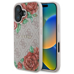 Guess GUHMP16SP4ROPEMCP iPhone 16 6.1"   różowy/pink hardcase 4G Flowers Print MagSafe