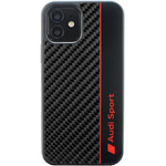 Etui Audi Carbon Fiber Stripe na iPhone 11 / Xr - czarne
