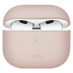 UNIQ etui Lino AirPods 3 gen.Silicone różowy/blush pink