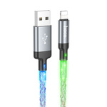 Kabel USB A do Lightning Hoco 2,4A 1 m U112 szary