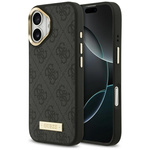 Etui Guess 4G Logo Plate MagSafe do      iPhone 17 czarny