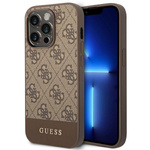 Guess GUHCP14XG4GLBR iPhone 14 Pro Max6,7" brązowy/brown hard case 4G Stripe Collection