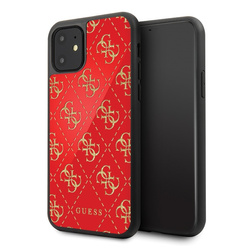 Guess GUHCN614GGPRE iPhone 11 6,1"/ Xr czerwony/red hard case 4G Double Layer Glitter