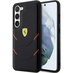 Etui Ferrari Hot Stamp Lines na Samsung Galaxy S23 - czarne