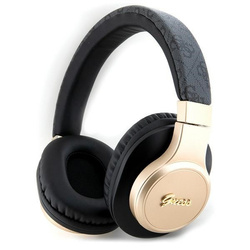 Guess słuchawki nauszne BluetoothGUBH604GEMK czarny/black 4G Script