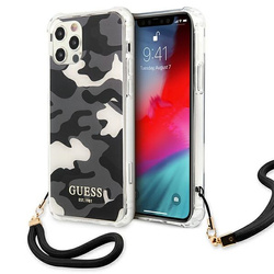 Guess GUHCP12MKSARBK iPhone 12/12 Pro6,1" czarny/black hardcase Camo Collection