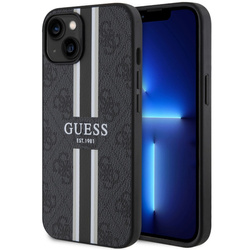 Guess GUHMP14SP4RPSK iPhone 14 / 15 / 13 6.1" czarny/black hardcase 4G Printed Stripes MagSafe